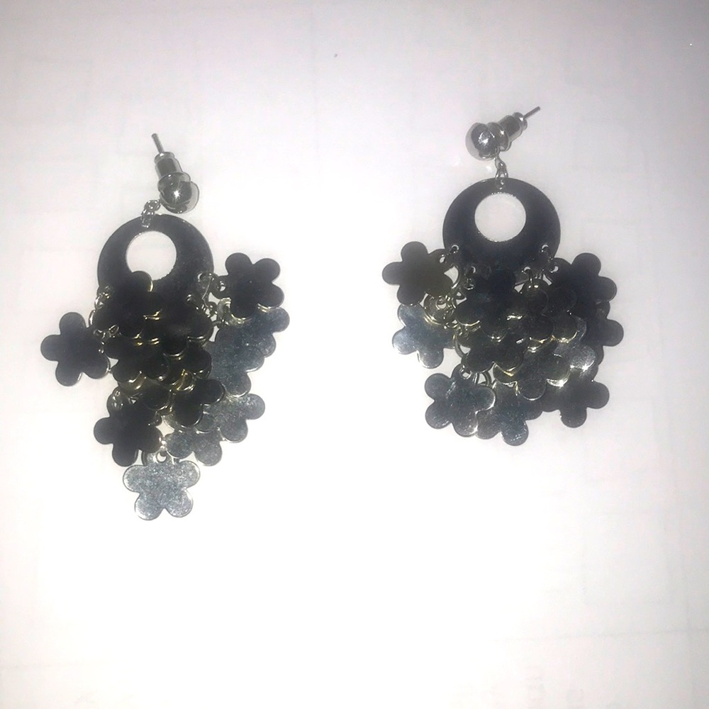 Earrings pair silver color